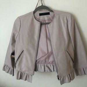 Blush Leather Jacket